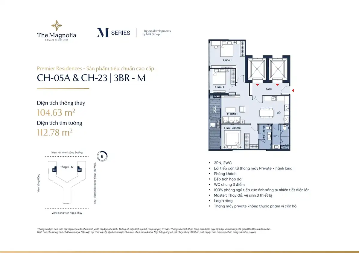 Layout 3BR-M CH05A CH23 The Magnolia